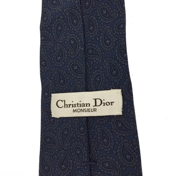 Christian Dior Paisley Pattern Tie - Picture 3 of 10